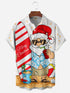 Men's Christmas Funny Graphic Short Sleeve Hawaiian Shirt